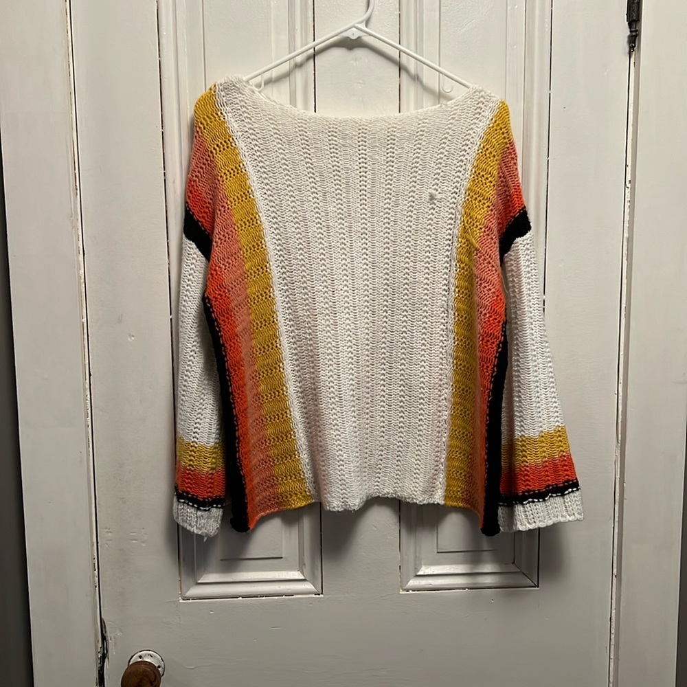 Wide neck sweater